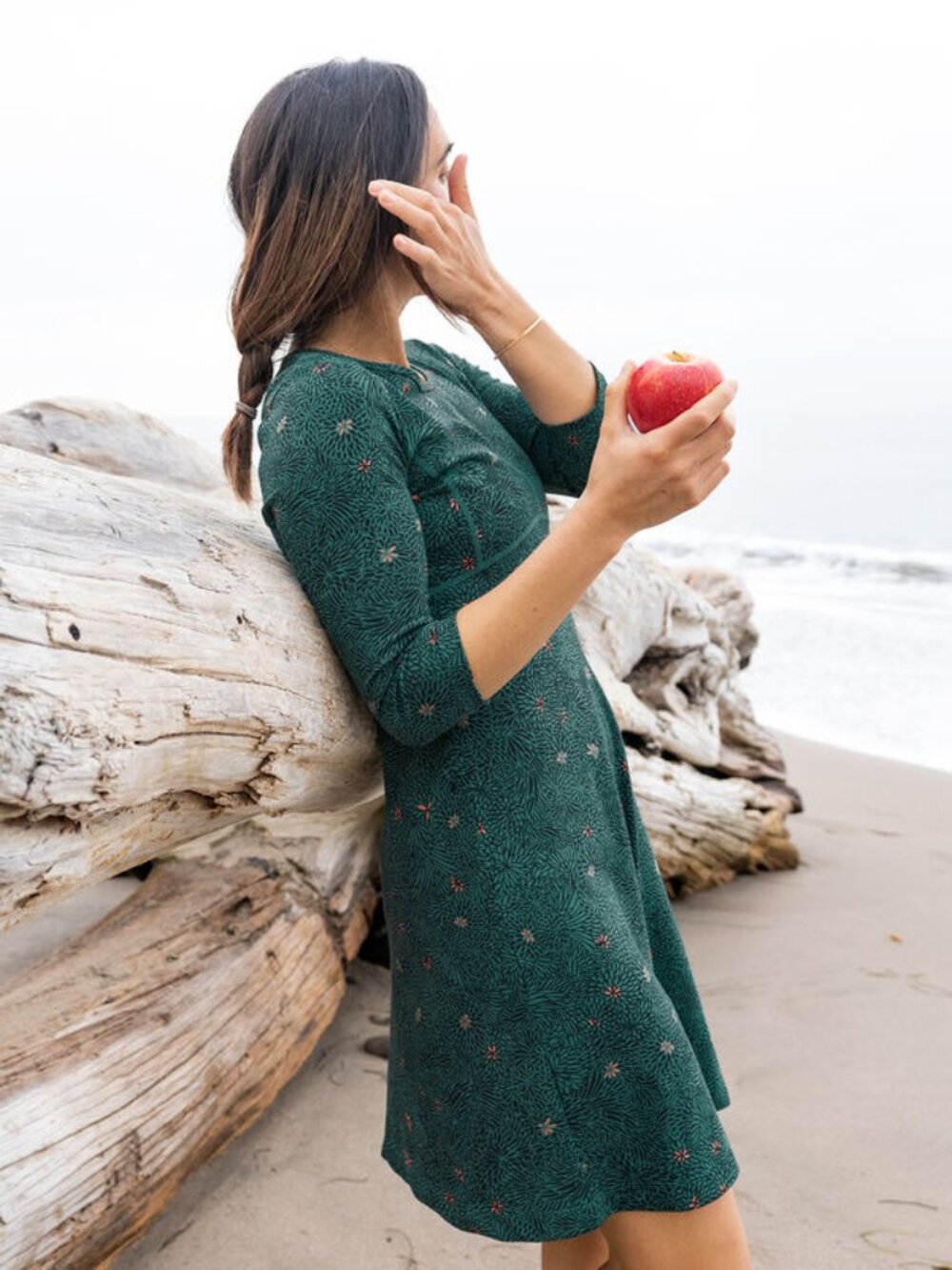 Title Nine Dream 3/4 Sleeve Dress - Manuka Sz S